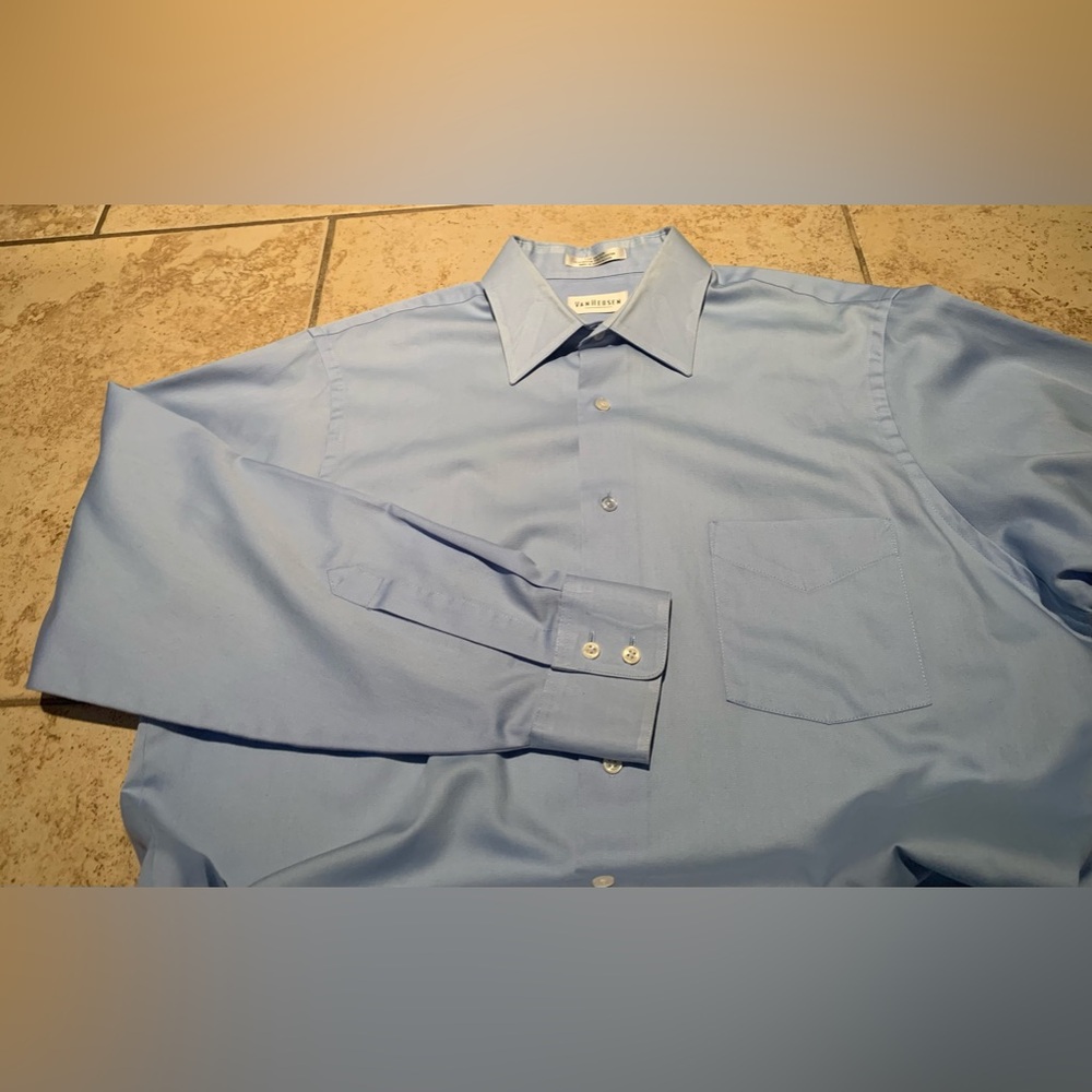 Van Heusen Classic Solid Stretch Wrinkle Free Sat… - image 4